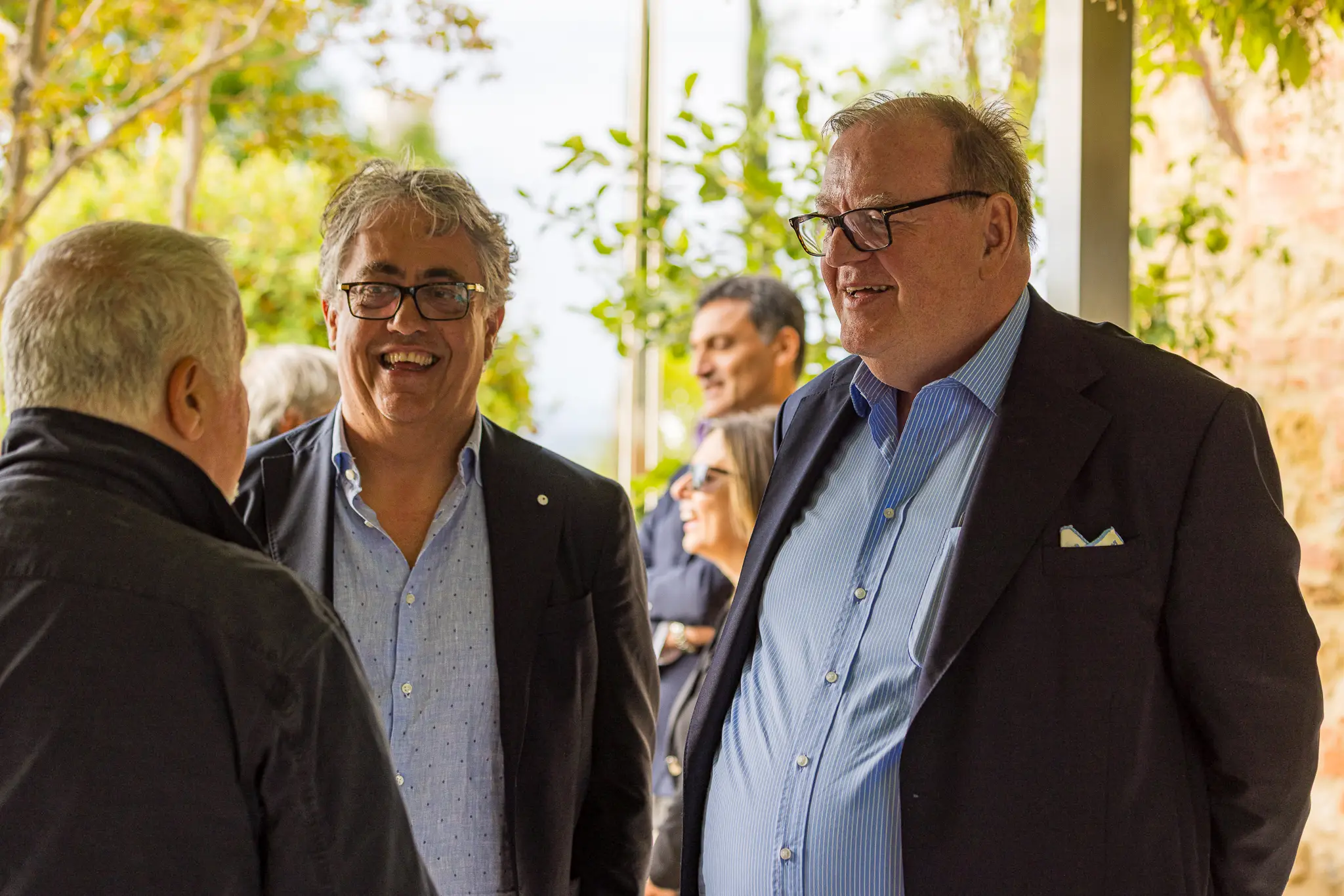 Lorenzo Nisi e Urs Willi Rechsteiner; sullo sfondo Antonio Borrelli e Mariachiara
